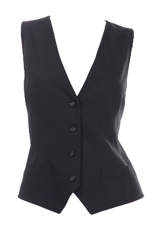 Dolce & Gabbana Black Tuxedo Vest New With Tags Attached