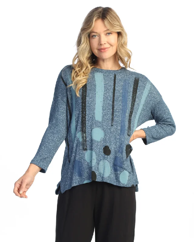 Jess & Jane ""Drizzle"" Soft Knit Tunic Top - GB1-2032