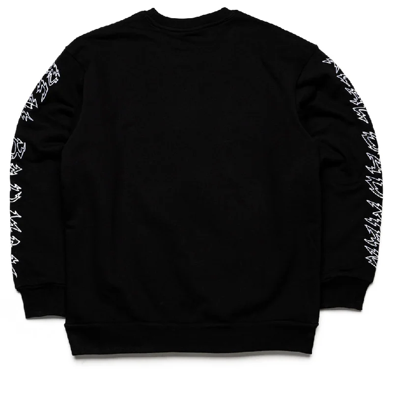 Real Bad Man Electrified Fleece Crewneck - Black