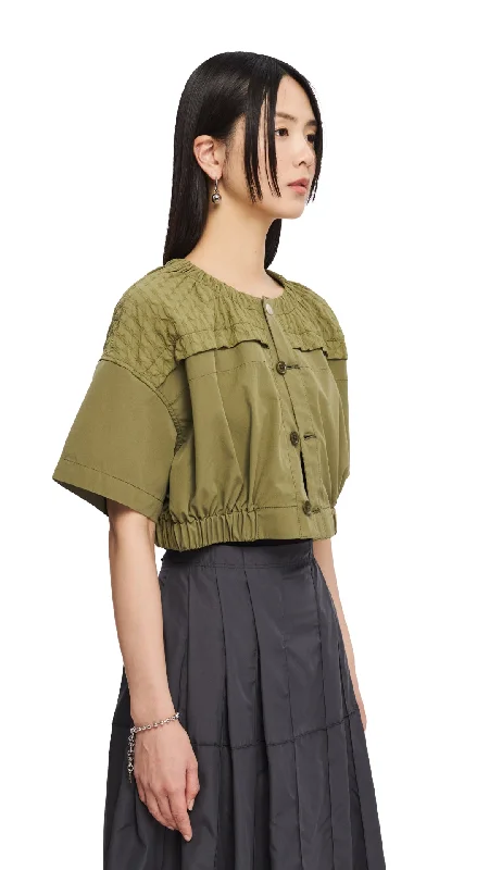 Cropped Military Jacket