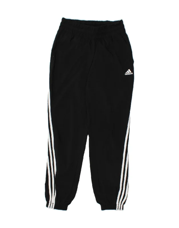 ADIDAS Womens Tracksuit Trousers Joggers UK 8/10 Small Black