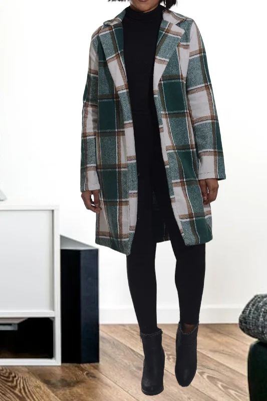 Green And Brown Pocket Coat