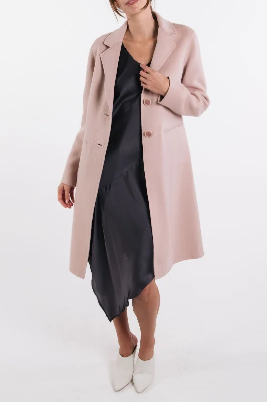 CASHMERE BUTTON FRONT COAT