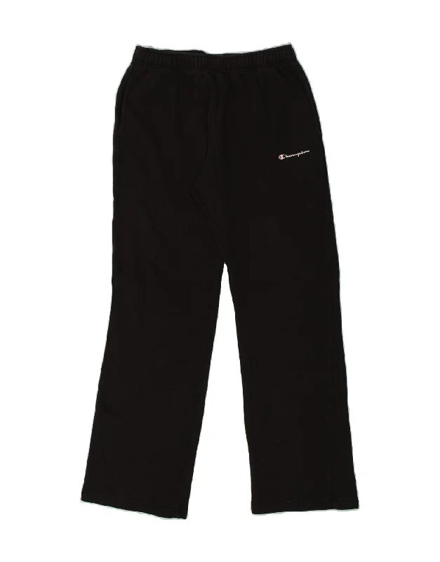 CHAMPION Womens Tracksuit Trousers UK 18 XL Black Cotton