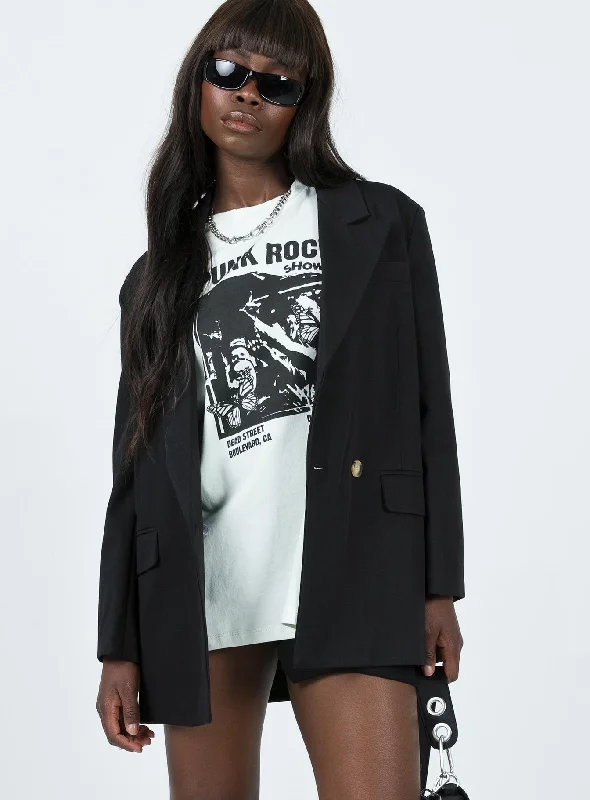 Codi Oversized Blazer Black