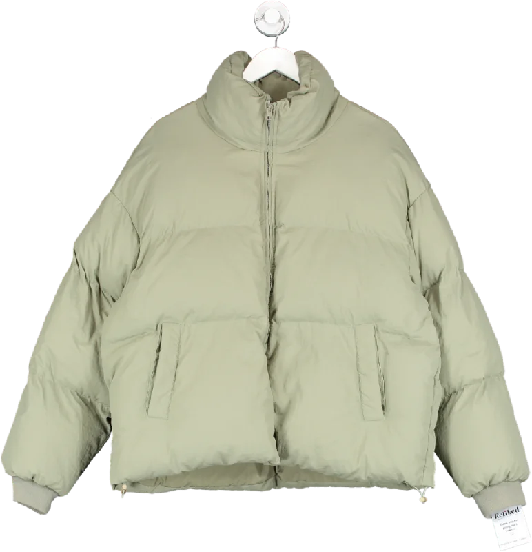 Cold Laundry Green Oversized Puffer Jacket UK M