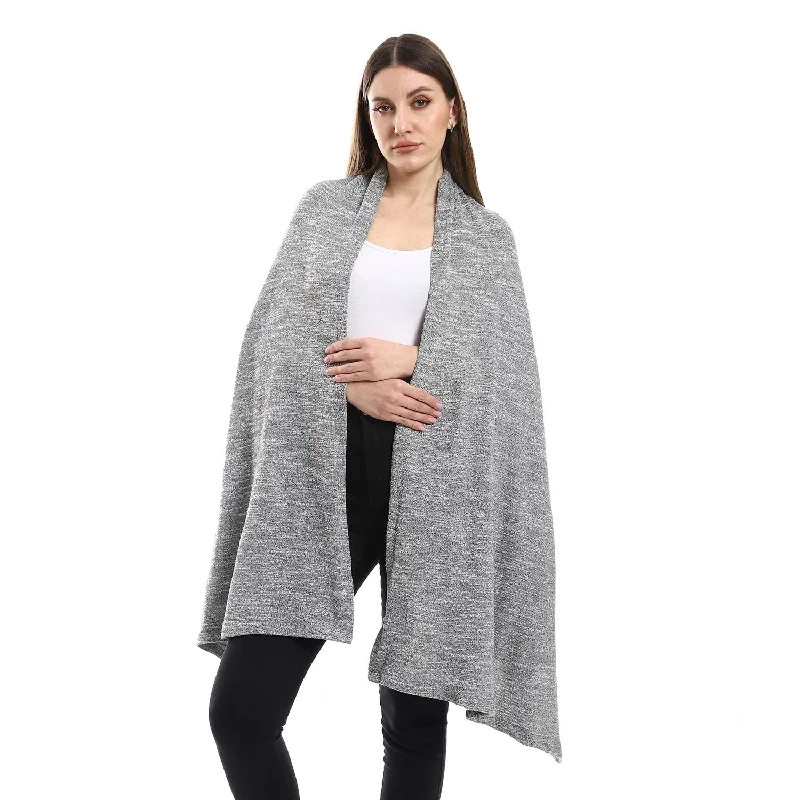 Heather Pattern Slip On Shawl (33256) - Kady