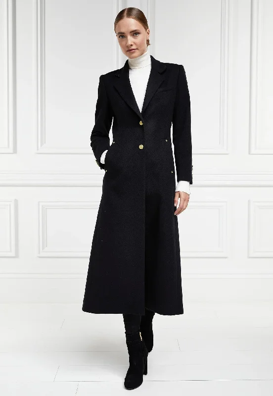 Regency Coat Full Length - Soft Black