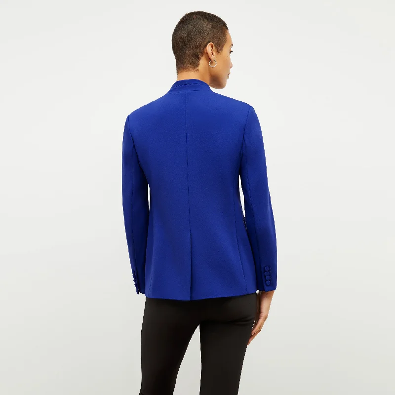 Janette Blazer - Light Ponte :: Electric Blue