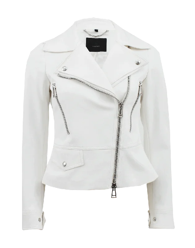 Long Sleeve Zip Sporty Moto Jacket