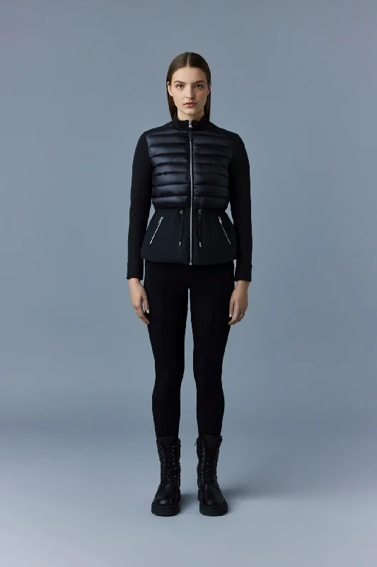 JOYCE Hybrid jacket with peplum Black