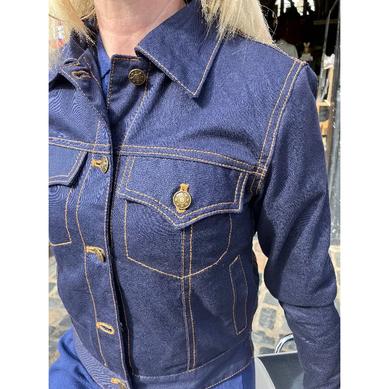 Modfather Clothing - Women's Navy - Trucker Jacket