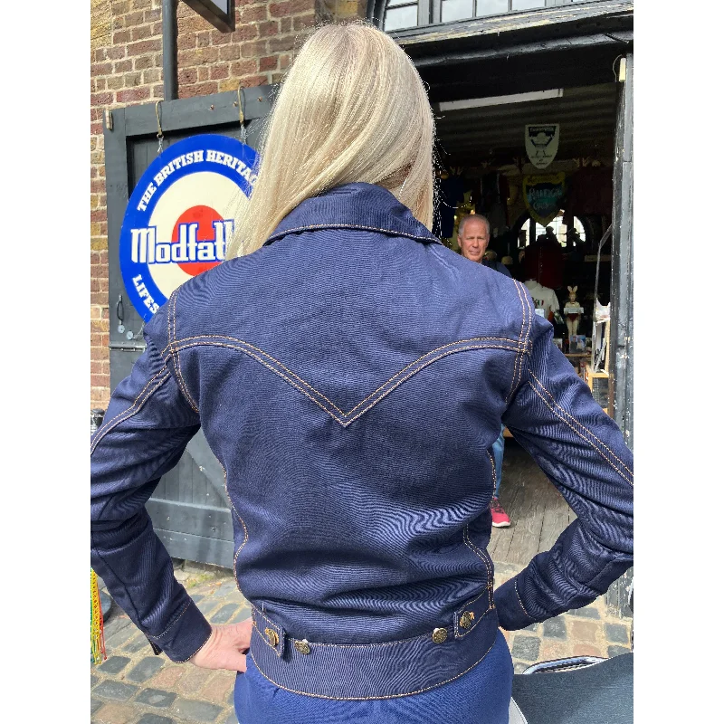 Modfather Clothing - Women's Navy - Trucker Jacket