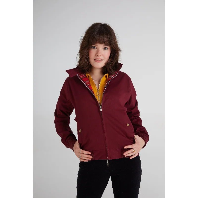 Modfather Clothing - Women's Merlot - Harrington Jacket