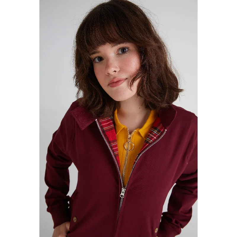 Modfather Clothing - Women's Merlot - Harrington Jacket