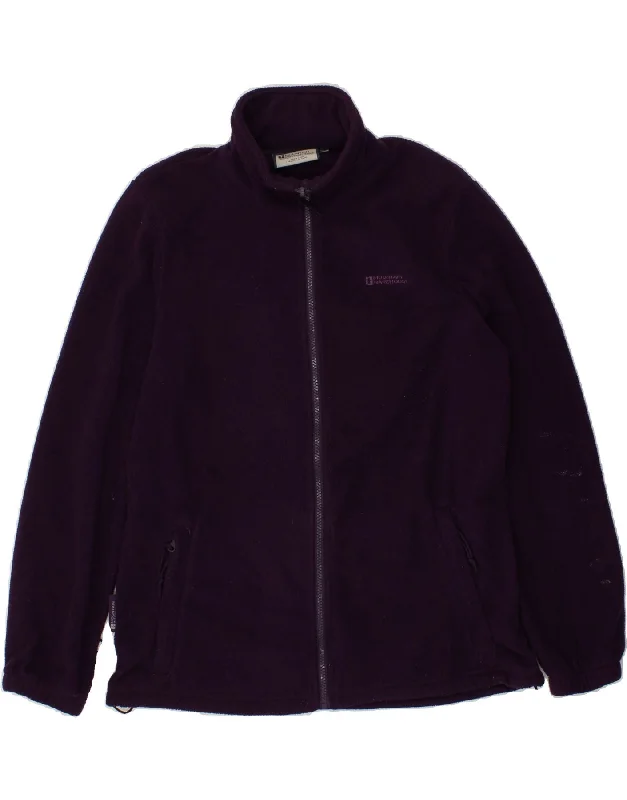 MOUNTAIN WAREHOUSE Womens Fleece Jacket UK 16 Large Purple Polyester