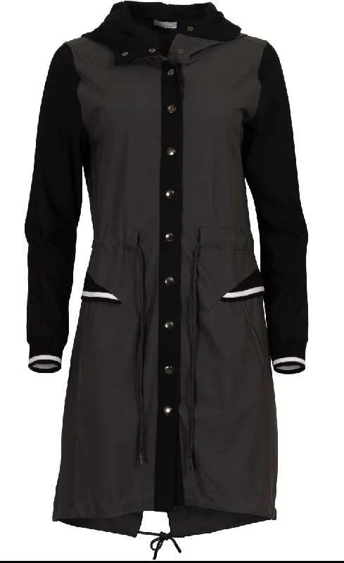 Naya Black/Steel Sporty Coat