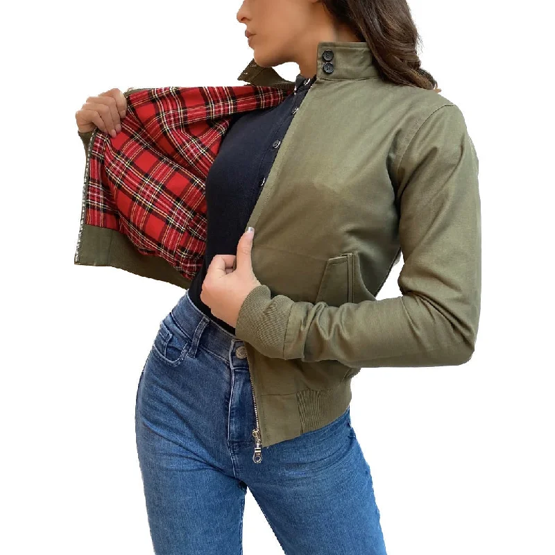 Modfather Clothing - Women's Forest Green - Harrington Jacket