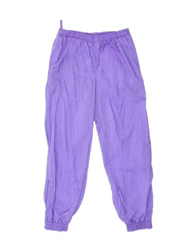 RODEO Womens Tracksuit Trousers Joggers EU 40 Medium Purple Nylon