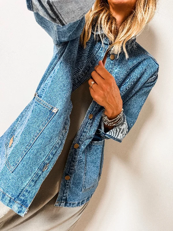 Saint Tropez Gabi Denim Jacket PREMIUM BRAND