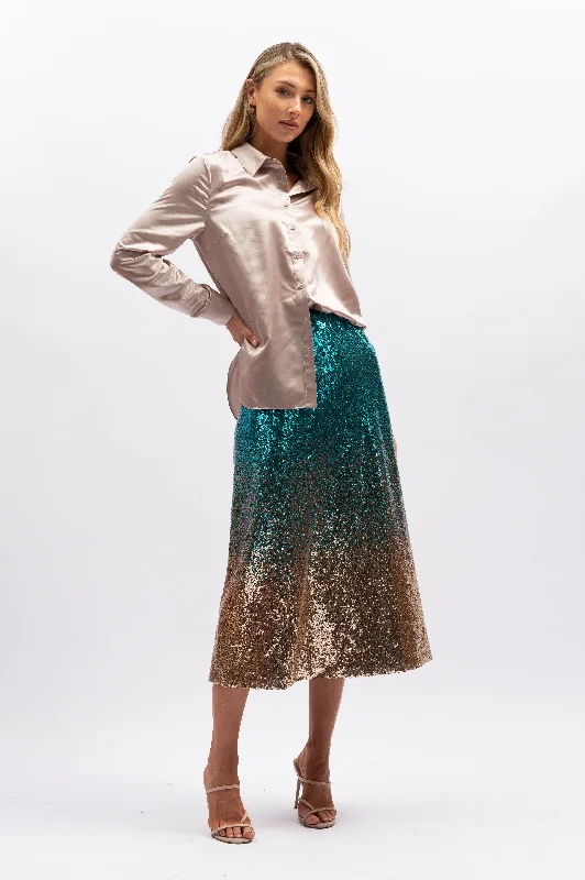 We Are The Others Ombre Sequin Skirt