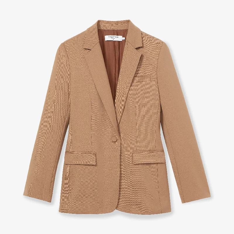 Yiyan Blazer - Wool Twill :: Camel