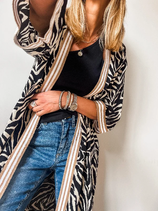 Zebra Print Kimono