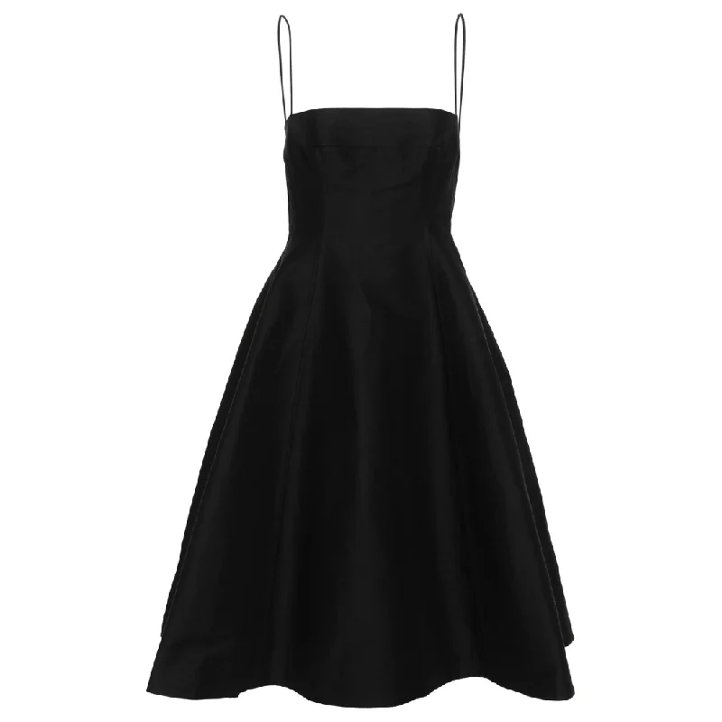 A-Line Peplum Midi Dress