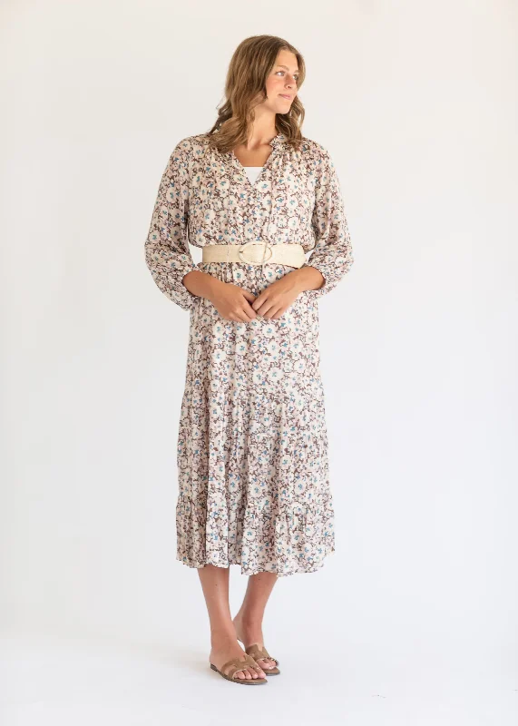 Char La Paz Floral Midi Dress