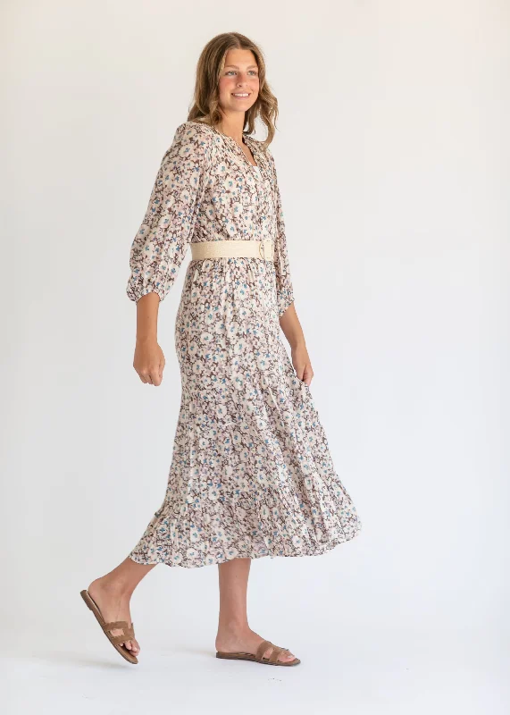 Char La Paz Floral Midi Dress