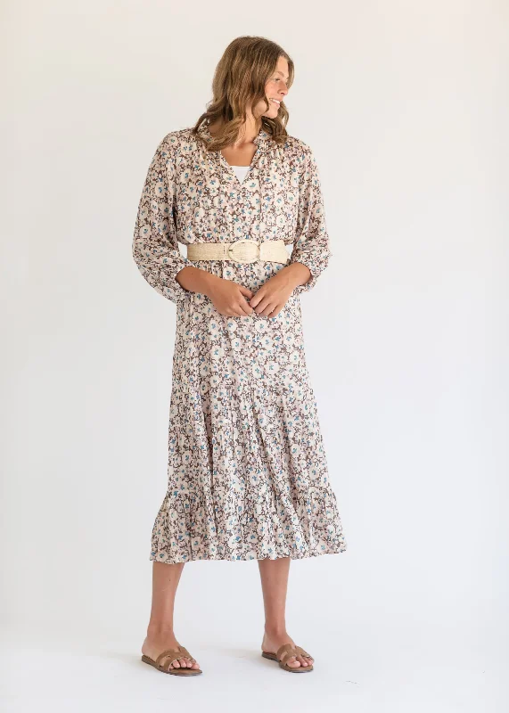 Char La Paz Floral Midi Dress