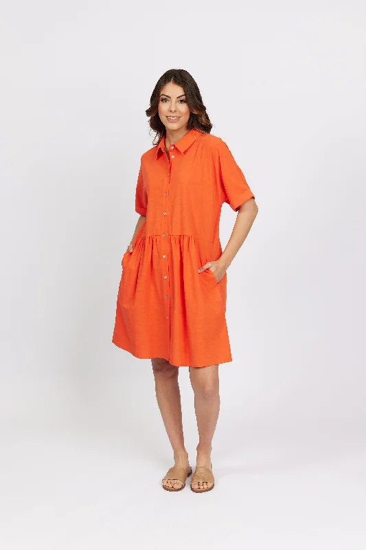 Cocoon Dress – Melon