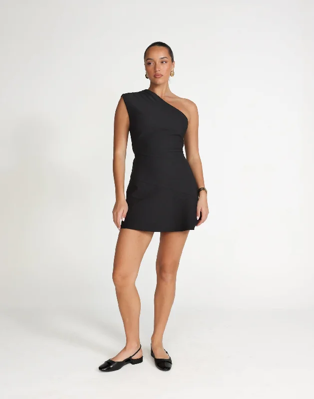 Colby Mini Dress (Black)