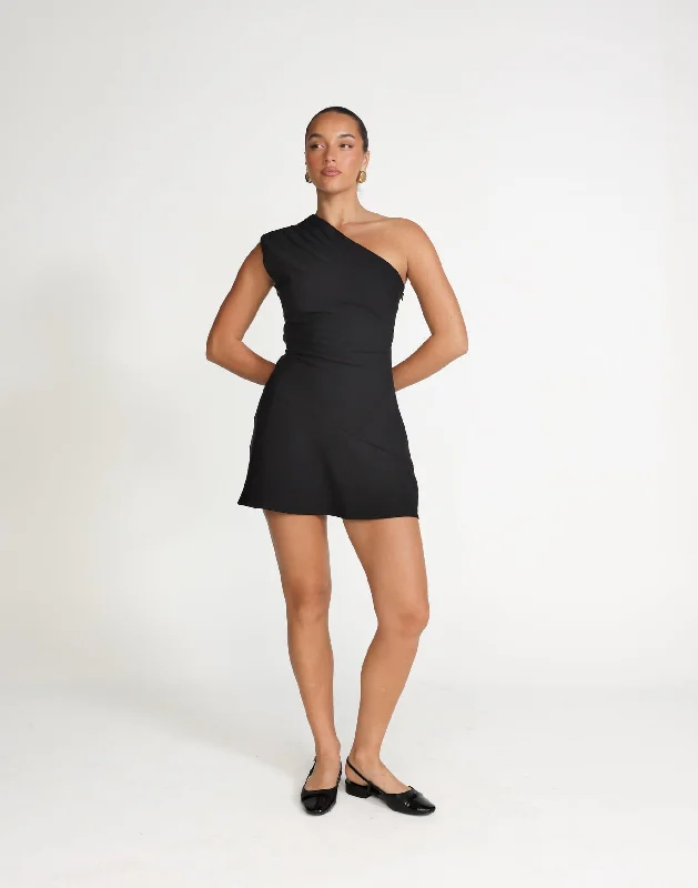 Colby Mini Dress (Black)