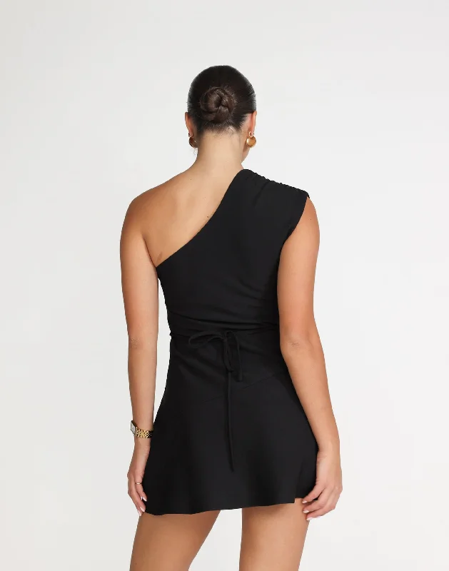 Colby Mini Dress (Black)