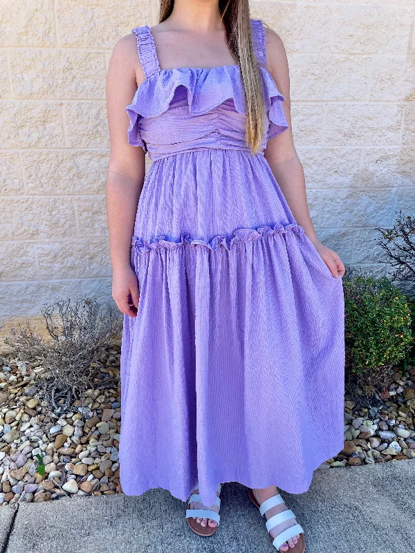 In The Spotlight Lavender Midi Dress