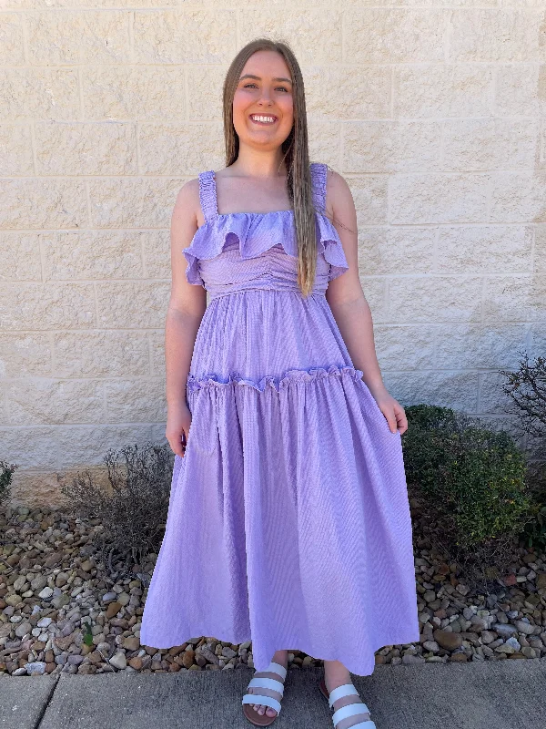 In The Spotlight Lavender Midi Dress