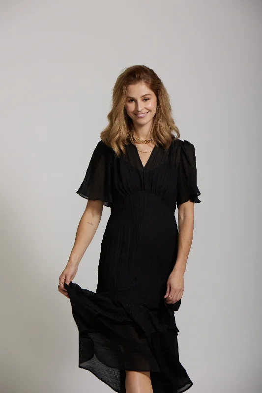 Lexi Dress - Black Chiffon