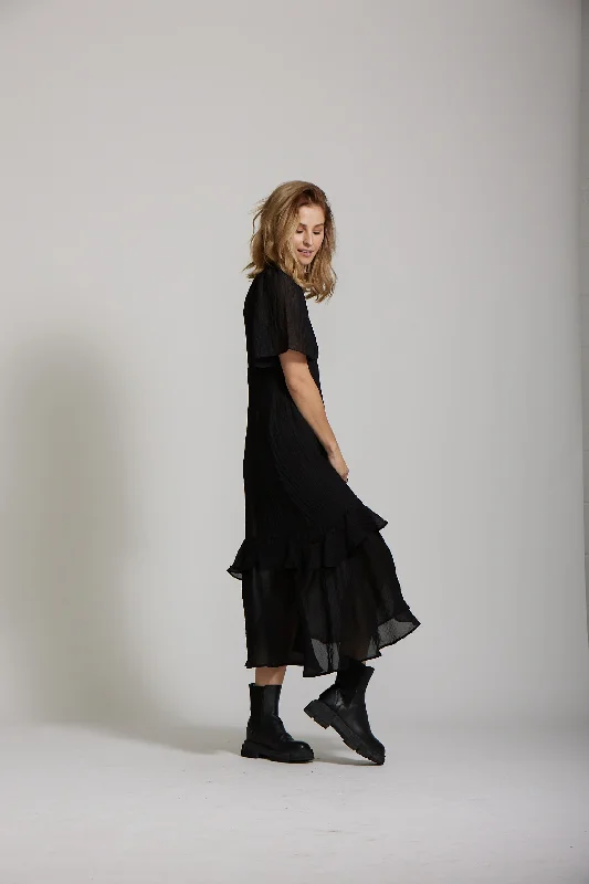 Lexi Dress - Black Chiffon