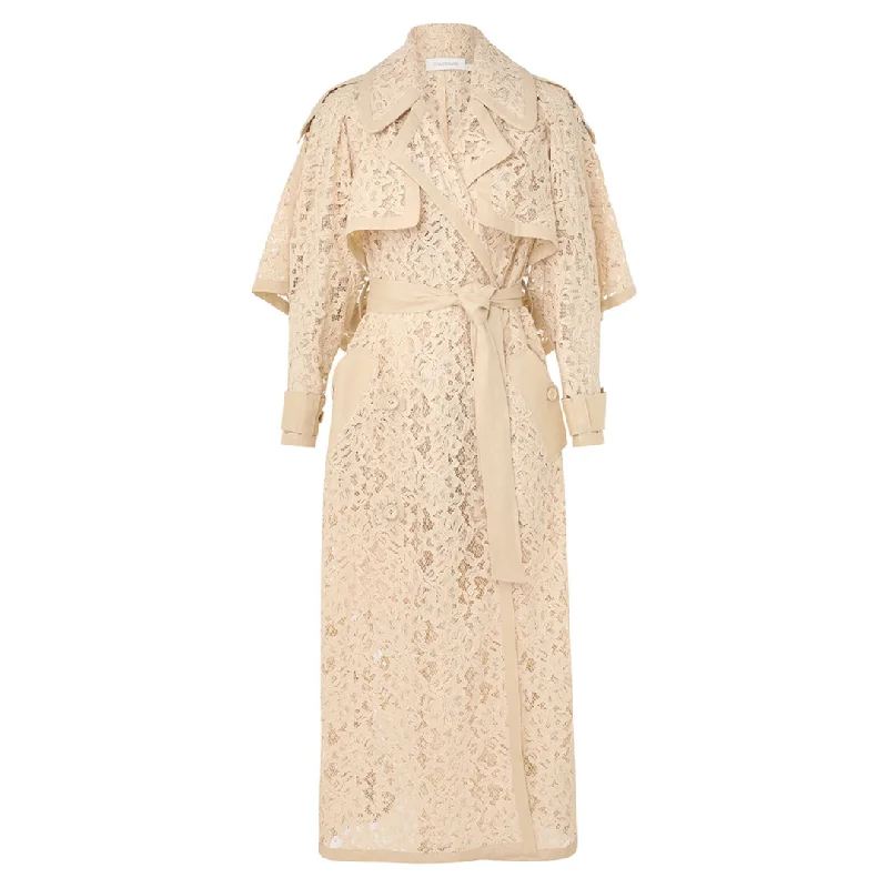 Natura Lace Trench Dress