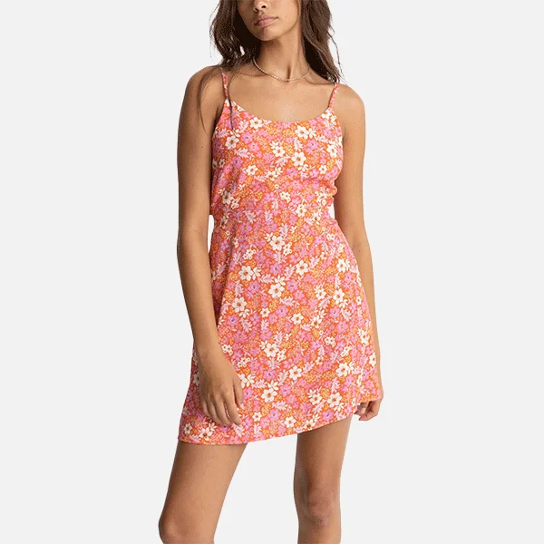 Rhythm Luna Floral Mini Dress - Red