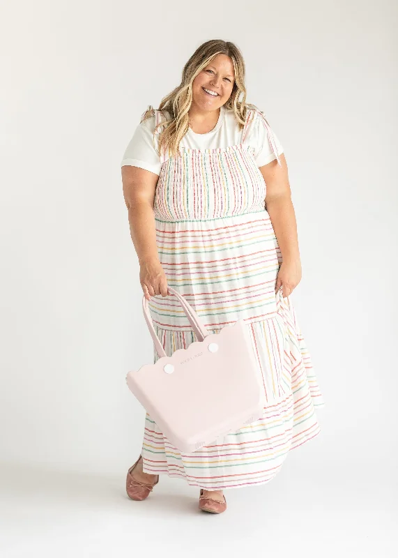 Tie Strap Sleeveless Smocked Maxi Dress - FINAL SALE