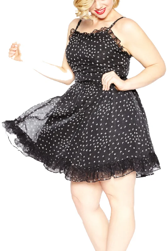 Plus Size Poison Chiffon Dress