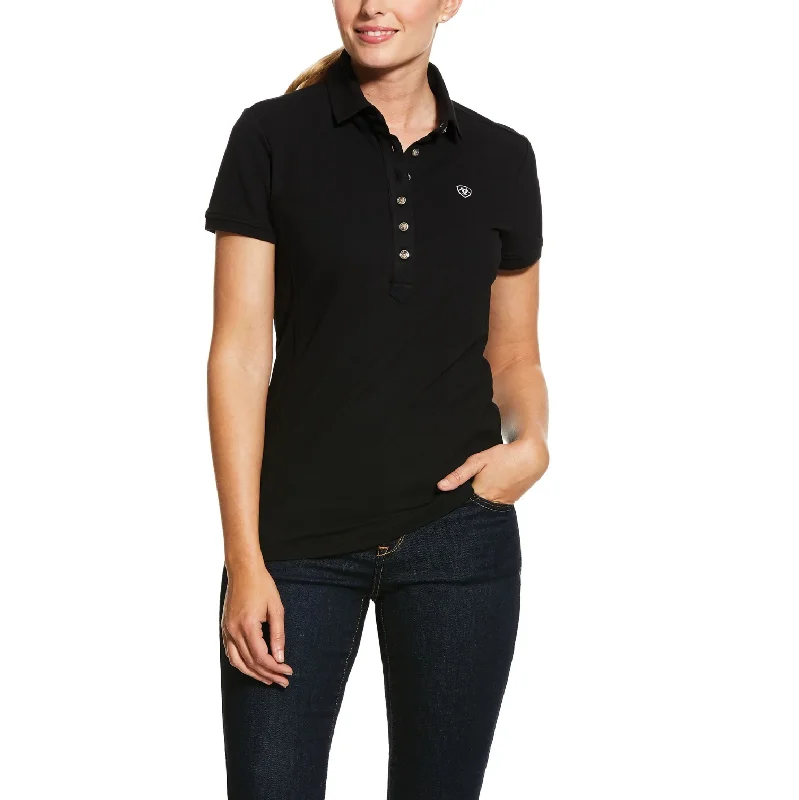 10030467 Ariat Women's Prix 2.0 Polo Black