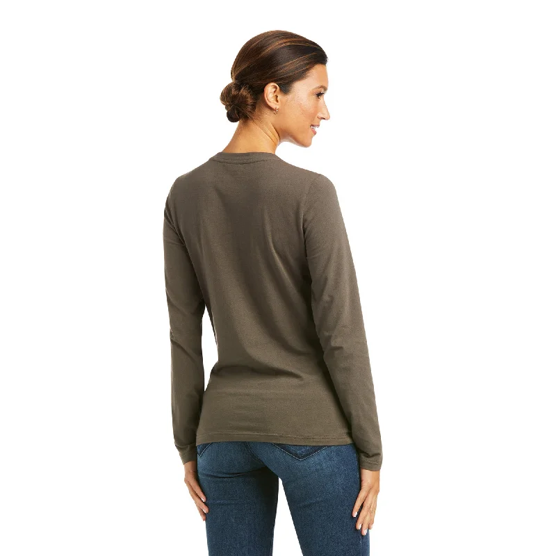 10037058 Ariat Women's Flora Fauna Logo LS T-Shirt