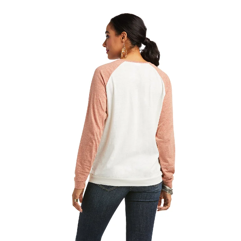 10037900 Ariat Women's Framed Top Sea Salt