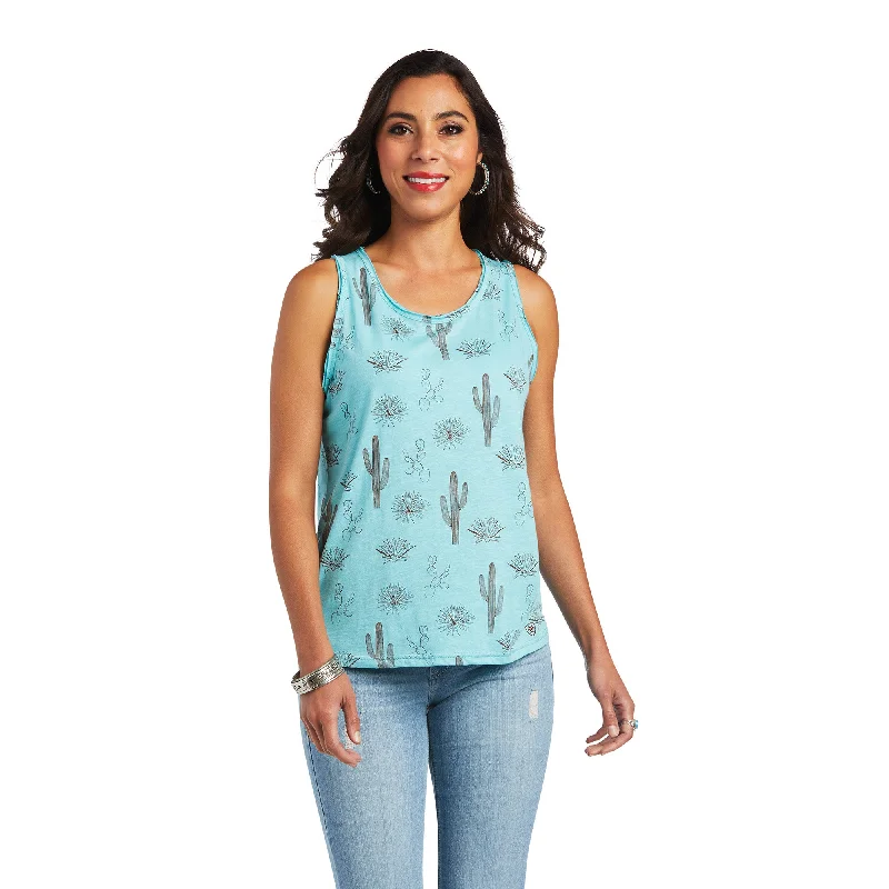 10040530 Ariat Wms Desert Sleeveless Tank Multi Print