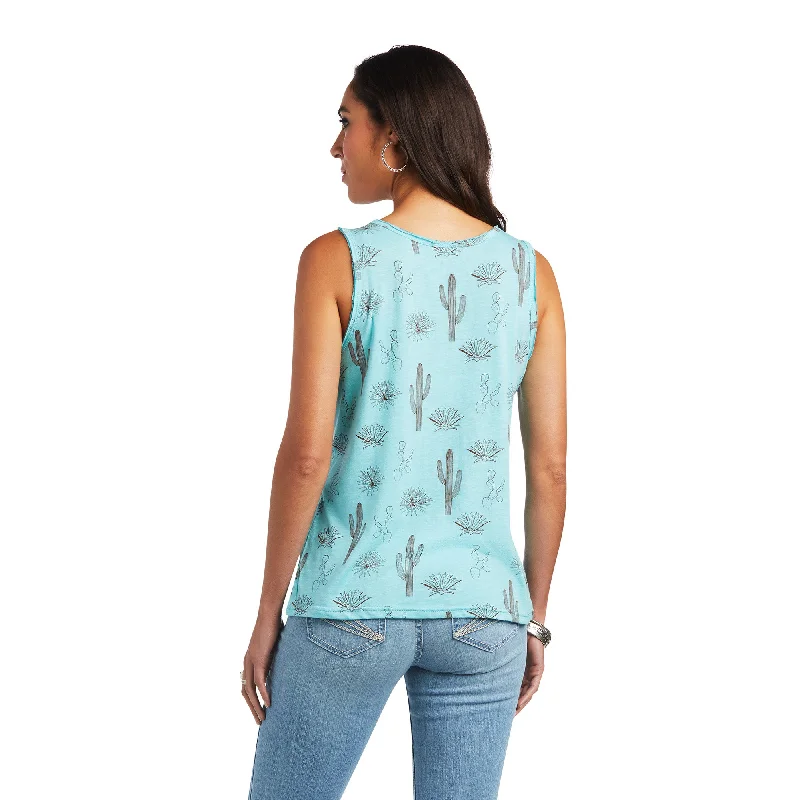 10040530 Ariat Wms Desert Sleeveless Tank Multi Print