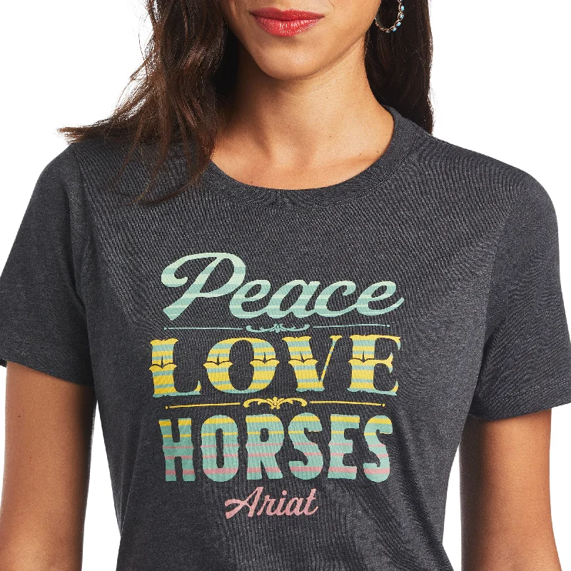 10040960 Ariat Wmns Peace charcoal Tee