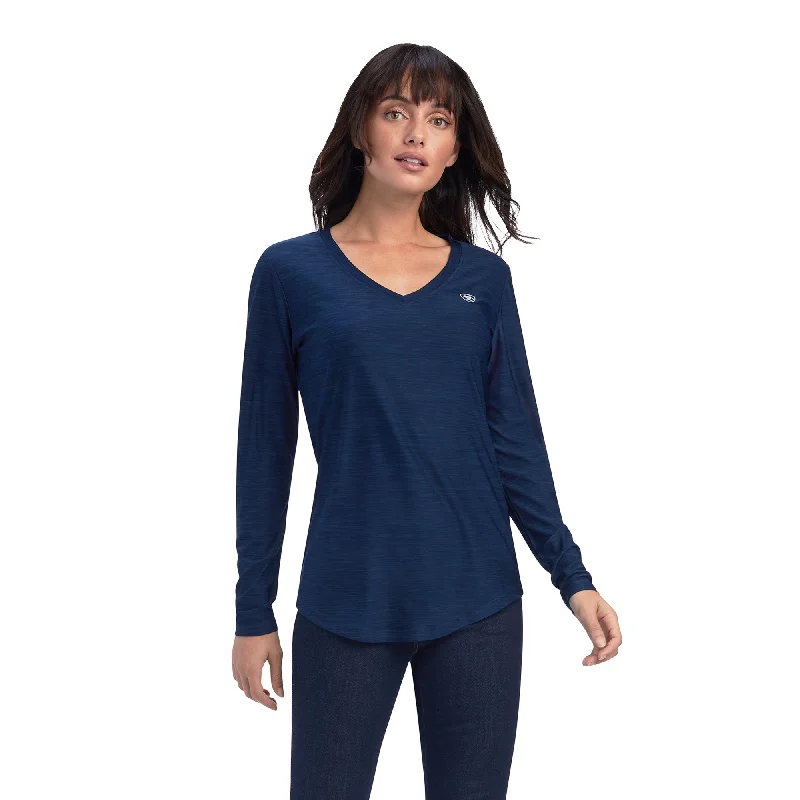 10041608 Ariat Women's Laguna LS Top Bossa Nova Navy